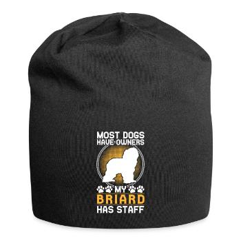 Briard hat Personal Berger de Brie Briard - Jersey-Beanie - Schwarz - Vorne
