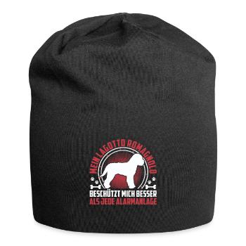 Lagotto Romagnolo protects me water dog - Jersey Beanie - black - Front