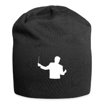 L’éloquence du chef d’orchestre - Cadeau pour les maestros - Bonnet en jersey - noir - Devant