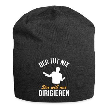 Harmless Conductor - Funny Gift - Jersey Beanie - charcoal grey - Front