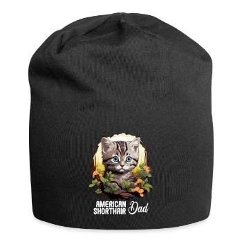 Cat Cats American Shorthair - Jersey Beanie - black - Front