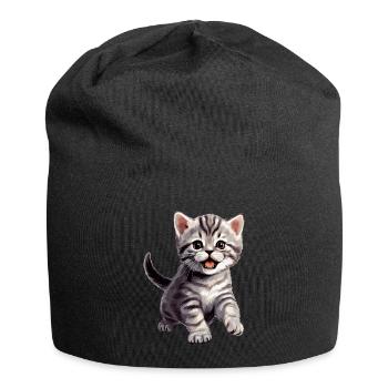 Cat Cats American Shorthair - Jersey Beanie - black - Front