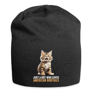 Cat Cats American Bobtail - Jersey Beanie - black - Front