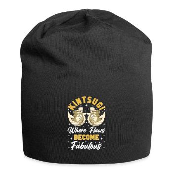 Kintsugi Kintsukuroi Japon imparfait - Bonnet en jersey - noir - Devant