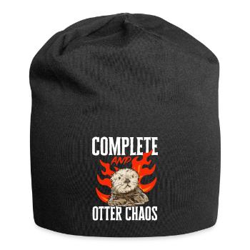 Seeotter - Jersey-Beanie - Schwarz - Vorne