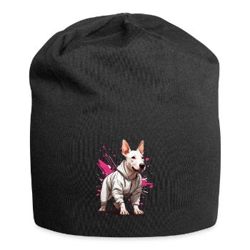 Bull Terrier Streetwear Jogging Aesthetic Fitness - Jersey Beanie - black - Front