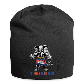 Je suis fier de mes itinéraires au Cambodge - Bonnet en jersey - noir - Devant