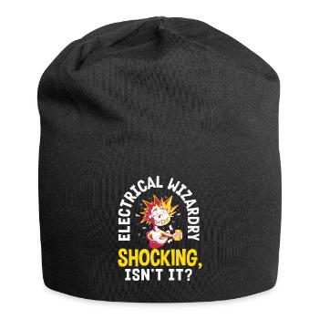 Electrical Wizardry Shocking Humor Electrician - Jersey Beanie - black - Front