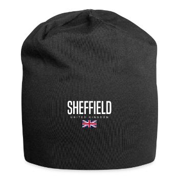 Sheffield England Großbritannien - Jersey-Beanie - Schwarz - Vorne