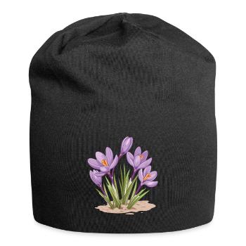 Easter Eostre Pagan Spring - Jersey Beanie - black - Front
