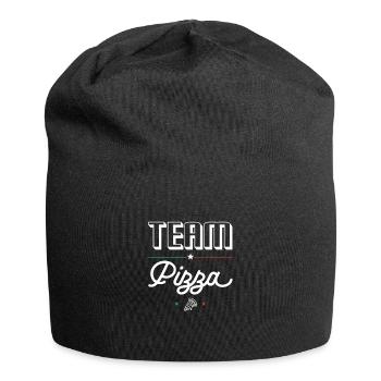 Team Pizza - For Pizza Fans and Pizzaiolos - Jersey Beanie - black - Front