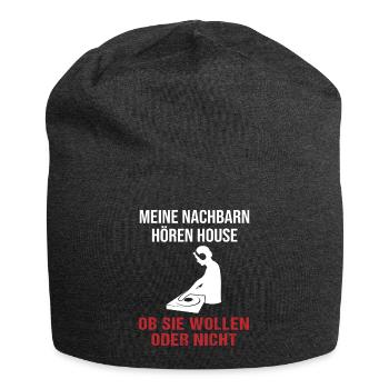 House Music voisins Party DJ cadeau - Bonnet en jersey - charbon - Devant