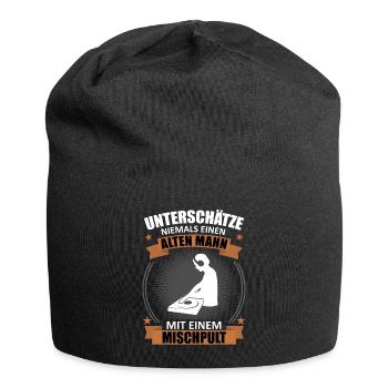 Alt DJ with Mixer Legend Shirt - Gift - Jersey Beanie - black - Front
