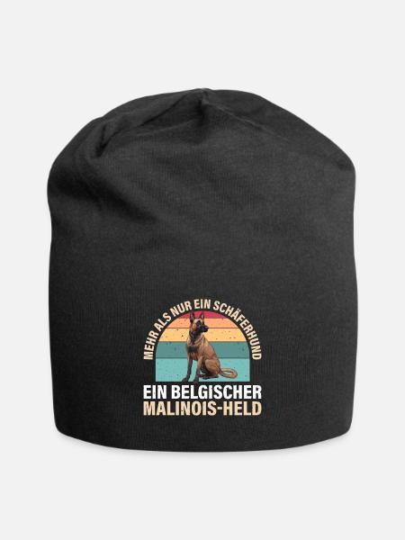 Malinois Held Mehr als nur Schäferhund Malinois - Jersey-Beanie - Schwarz