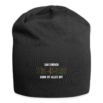 Malinois SAG EINFACH MAL-IN-WAH ALLES GUT Malinois - Jersey-Beanie - Schwarz - Vorne