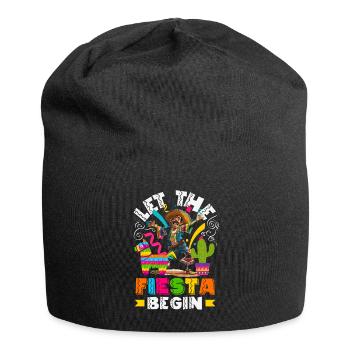 Mexikanische Fiesta Cinco De Mayo - Jersey-Beanie - Schwarz - Vorne