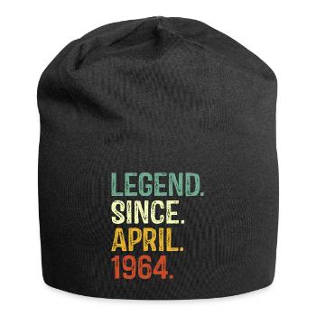 Legend since April 1964 60th Birthday Gifts - Jersey Beanie - black - Front