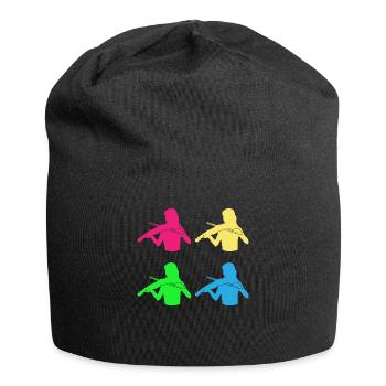 Ensemble de violonistes colorés Harmony - Bonnet en jersey - noir - Devant