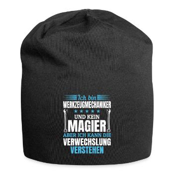 I'm a toolmaker and not a magician - Jersey Beanie - black - Front