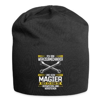 I'm a toolmaker and not a magician - Jersey Beanie - black - Front