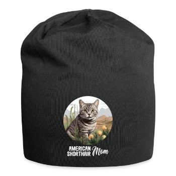 Cat Cats American Shorthair - Jersey Beanie - black - Front