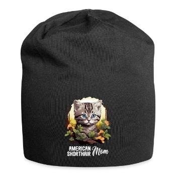 Cat Cats American Shorthair - Jersey Beanie - black - Front