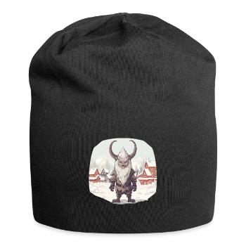 Krampus mask costume Kramperl evil Santa Claus - Jersey Beanie - black - Front
