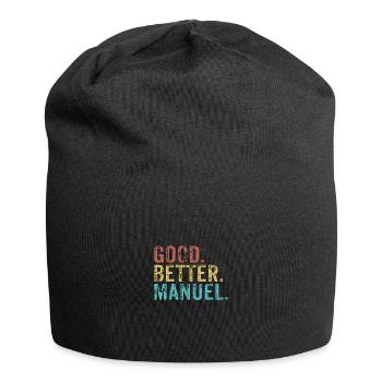 Les mecs cool s’appellent manuel - Bonnet en jersey - noir - Devant