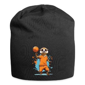 Meerkat handball player streetwear style - Jersey Beanie - black - Front