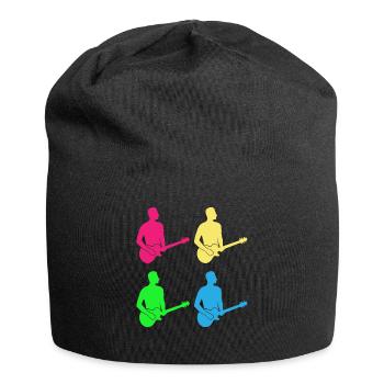 Chemise cadeau colorée Guitarists Harmony - Bonnet en jersey - noir - Devant