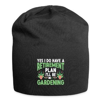 Gartenbau LandschaftsbauGarten Gärtner - Jersey-Beanie - Schwarz - Vorne