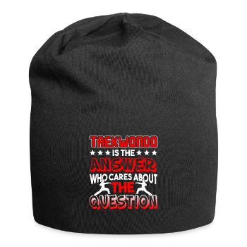 Taekwondo Taekwondo Is The Answer - Jersey Beanie - black - Front