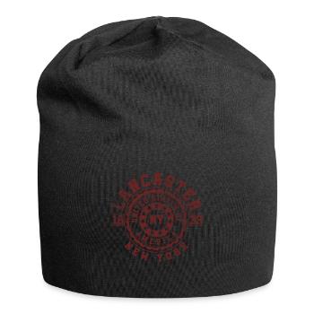 Lancaster NY | New York Reise & Souvinier Geschenk - Jersey-Beanie - Schwarz - Vorne