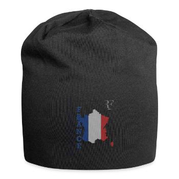 Drapeau Français Style et Patriotisme - Bonnet en jersey - noir - Devant