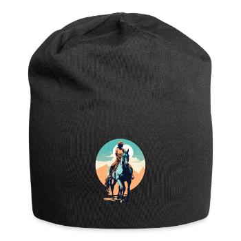 Aesthetic Horses Iconic Design Riders - Jersey Beanie - black - Front