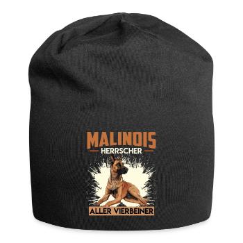MALINOIS HERRSCHER ALLER VIERBEINER Malinois - Jersey-Beanie - Schwarz - Vorne