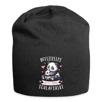 Offizielles Beste Mama Schlafshirt Pandabär Panda - Jersey-Beanie - Schwarz - Vorne
