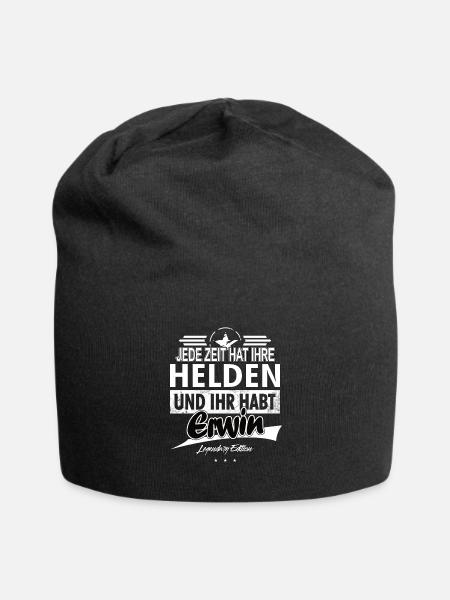 Jede Zeit hat Ihre Helden Ihr habt Erwin - Jersey-Beanie - Schwarz