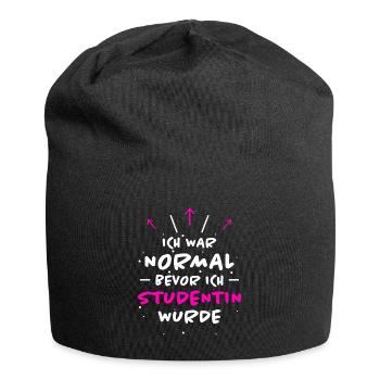 Studentin Spruch Universität Studentin Geschenk - Jersey-Beanie - Schwarz - Vorne