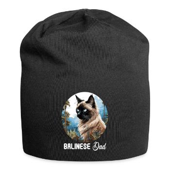 Chat balinais Balinesenkatze - Bonnet en jersey - noir - Devant