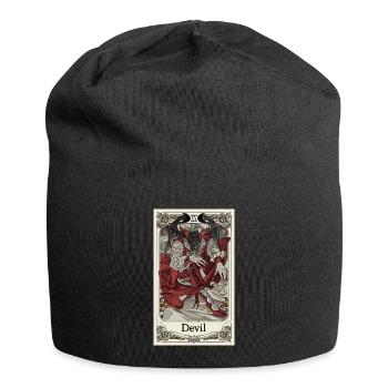 Tarotkarte Hexerei Okkult Anime Goth - Jersey-Beanie - Schwarz - Vorne