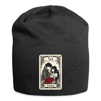 Tarotkarte Hexerei Okkult Anime Goth - Jersey-Beanie - Schwarz - Vorne