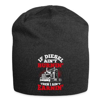 Wenn Diesel nicht brennt, verdiene ich nichts Truc - Jersey-Beanie - Anthrazit - Vorne