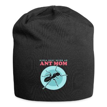 Fourmis maman | Fourmilier ferme Formicarium cadeau - Bonnet en jersey - noir - Devant