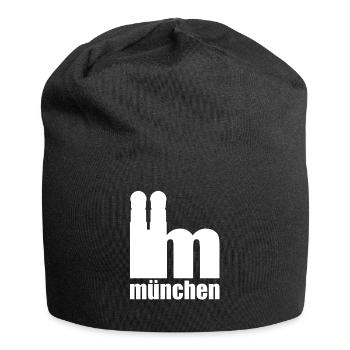 Servus - Gruß aus München - Frauenkirche - Jersey-Beanie - Schwarz - Vorne