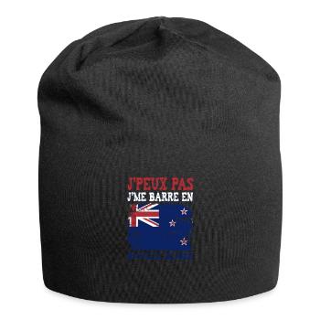 Je peux pas je me barre en Nouvelle Zélande - Bonnet en jersey - noir - Devant