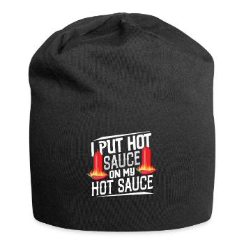 Tenue d’amant de poivre de nourriture épicée pour épicé - Bonnet en jersey - noir - Devant