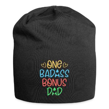 One Badass Bonus Dad Stepfather Adoption - Jersey-Beanie - Schwarz - Vorne