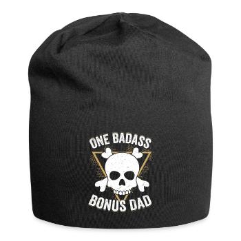 One Badass Bonus Dad Adoption Stepfather - Jersey-Beanie - Schwarz - Vorne