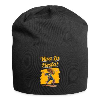 Mexikanische Fiesta Cinco De Mayo - Jersey-Beanie - Schwarz - Vorne